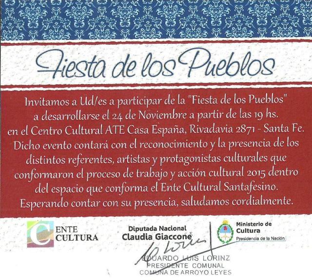Ente Cultura - Fiesta de los Pueblos 2015